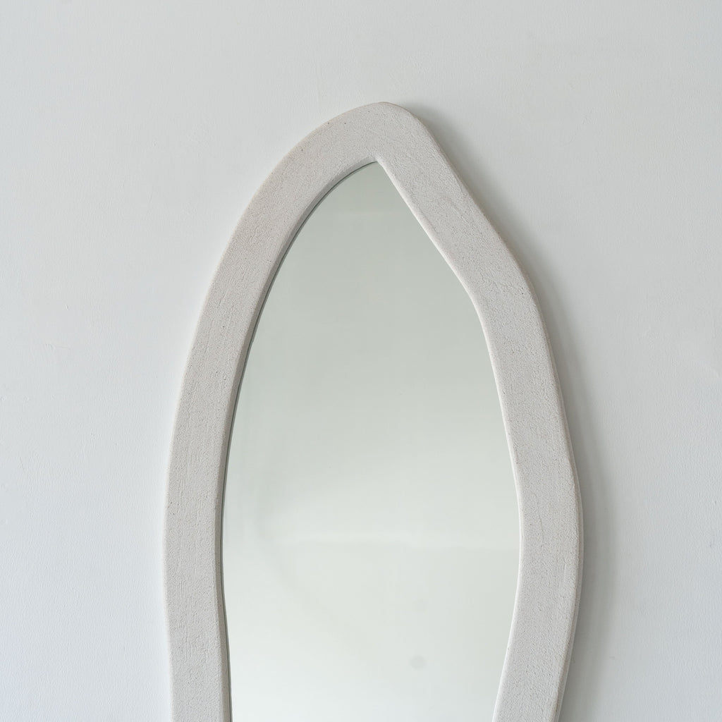 Alaska Handmade White Wall Hanging Mirror - Small