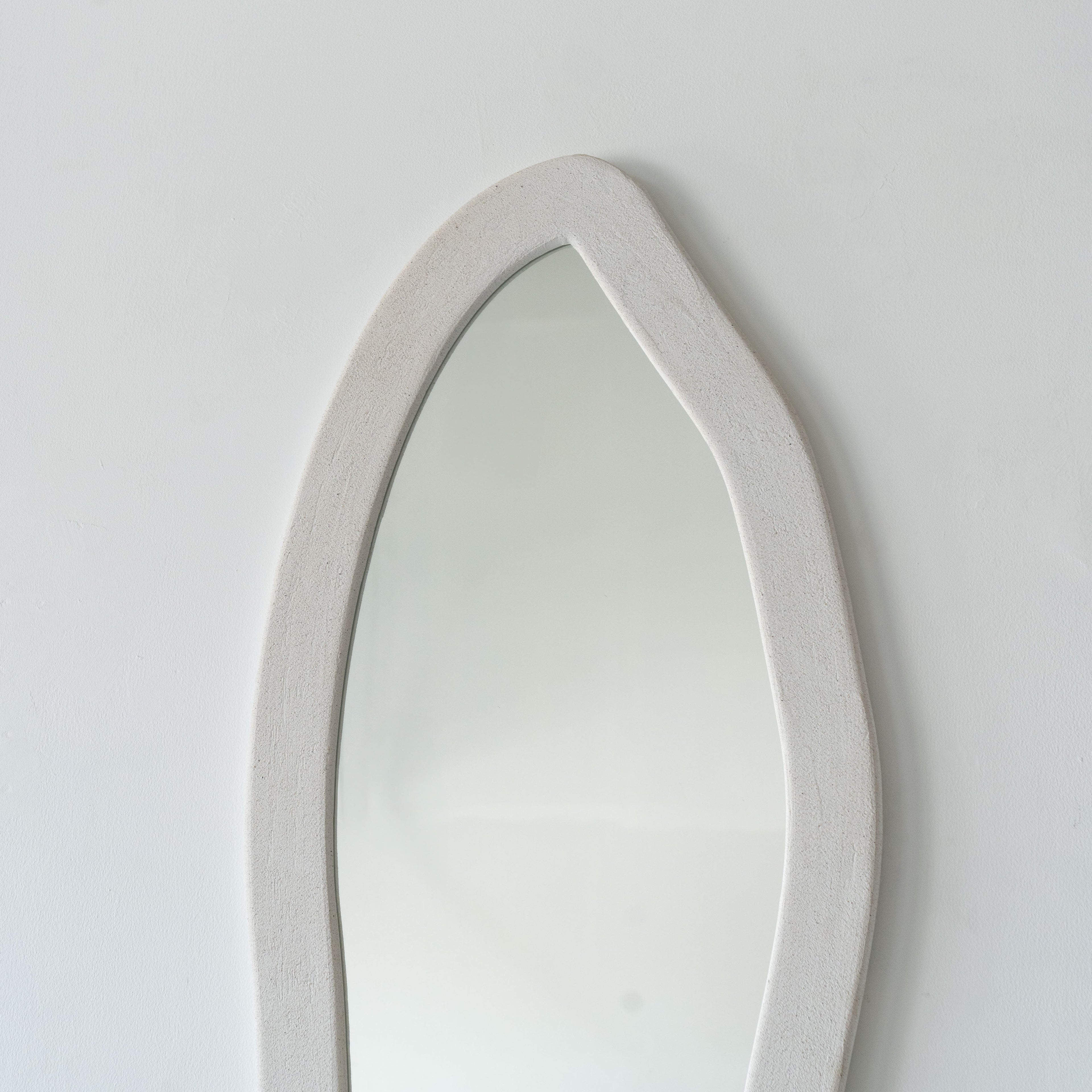 Alaska Handmade White Wall Hanging Mirror - Small