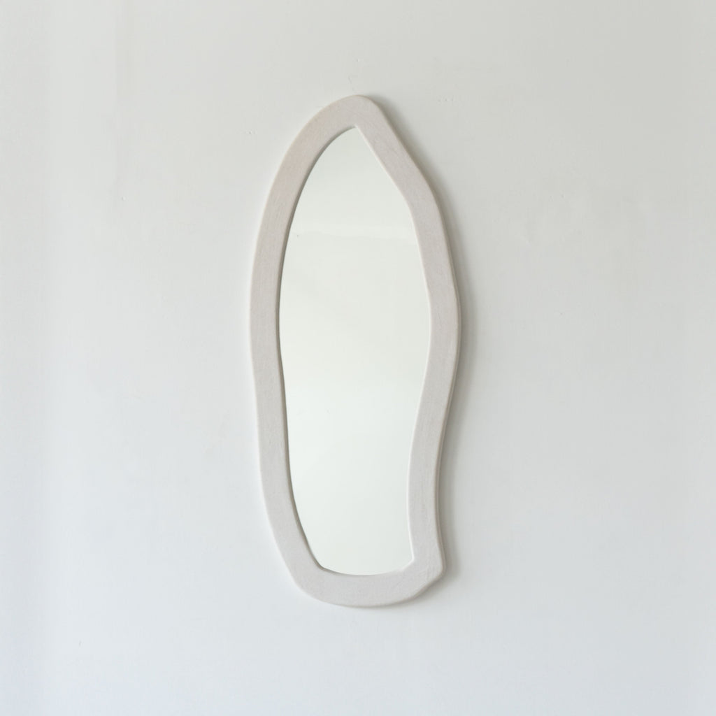 Alaska Handmade White Wall Hanging Mirror - Small