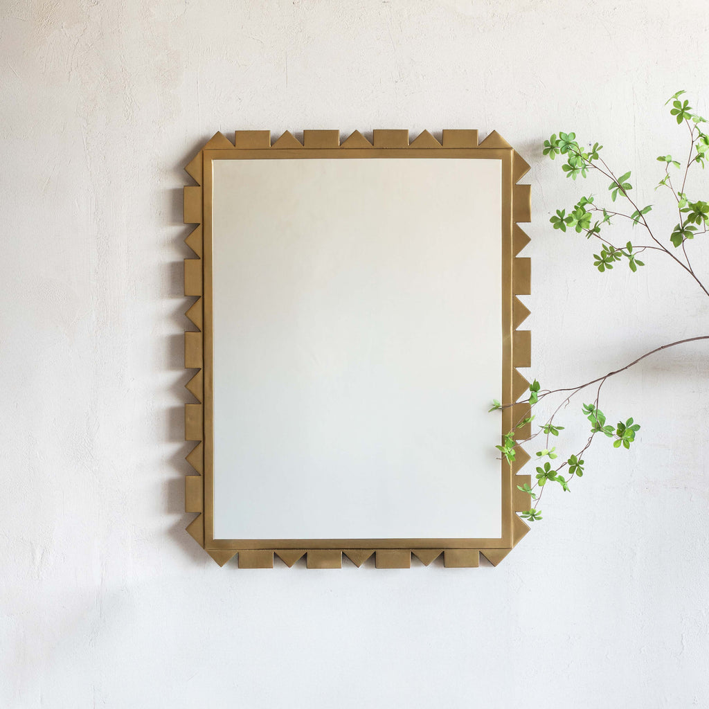 Caian Antique Brass Wall Mirror