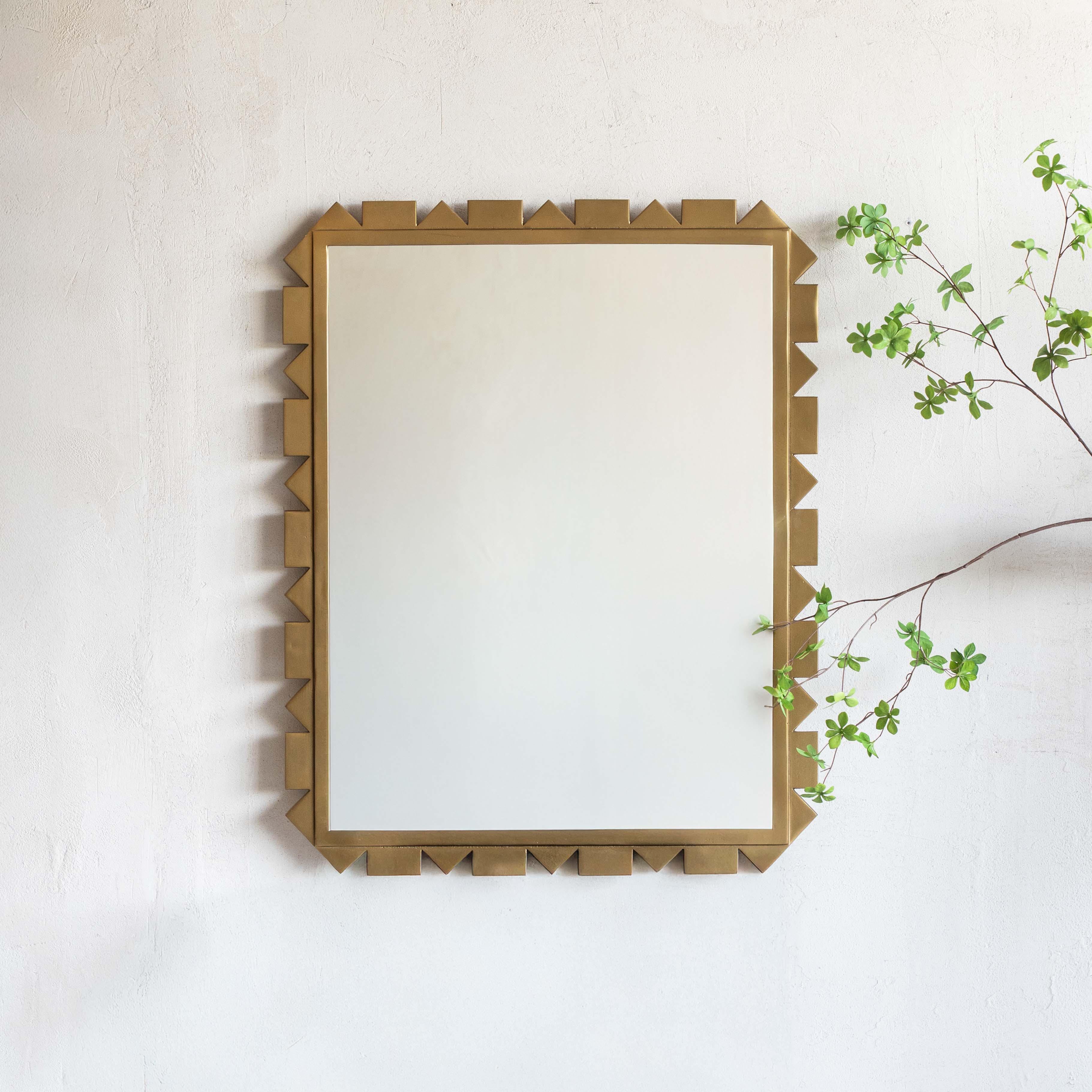 Caian Antique Brass Wall Mirror
