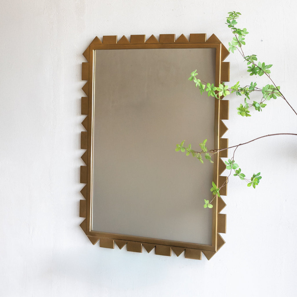 Caian Antique Brass Wall Mirror