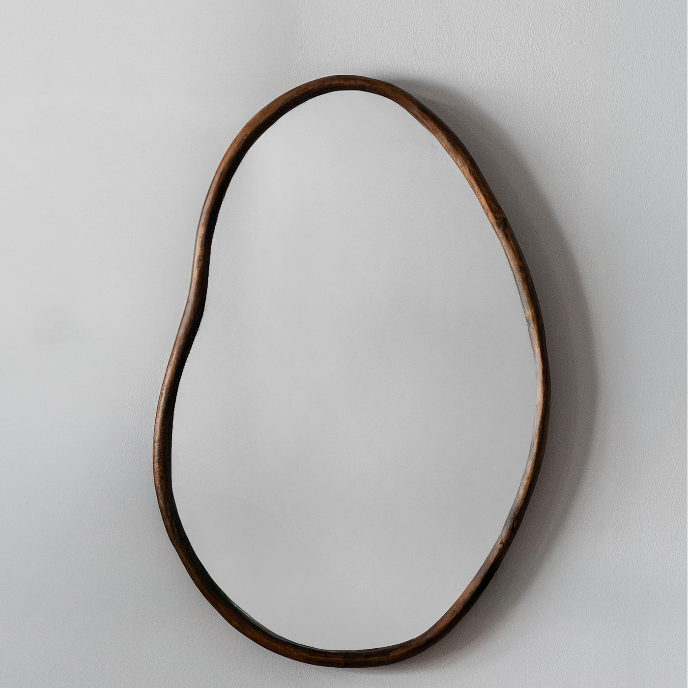 Hera Solid Wood Curved Wall Hanging Mirror