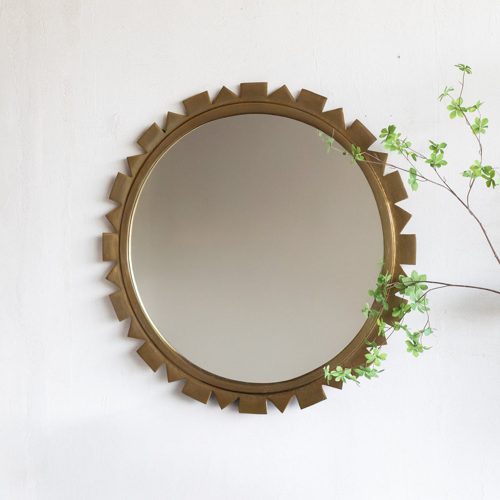 Kyren Antique Round Wall Mirror