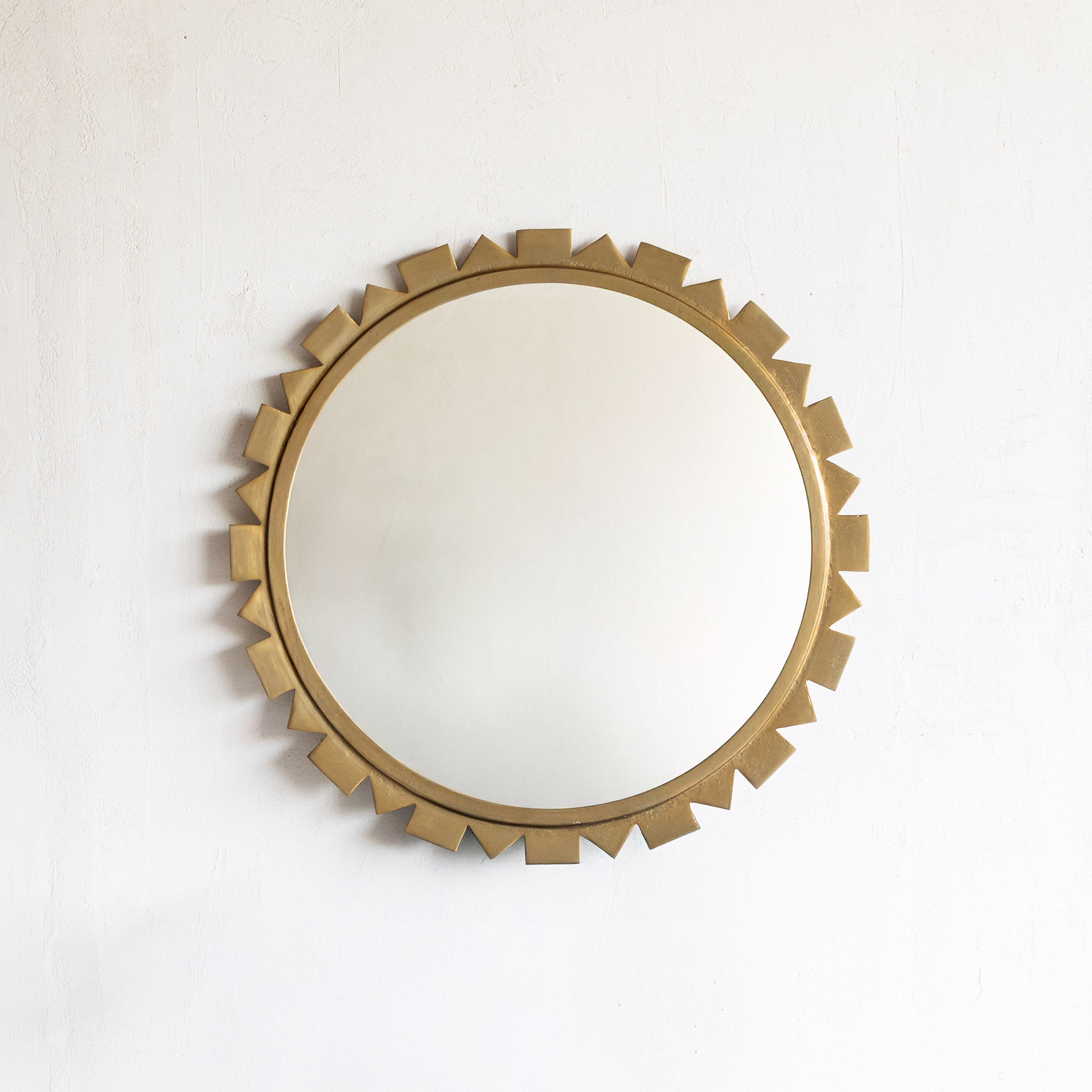 Kyren Antique Round Wall Mirror