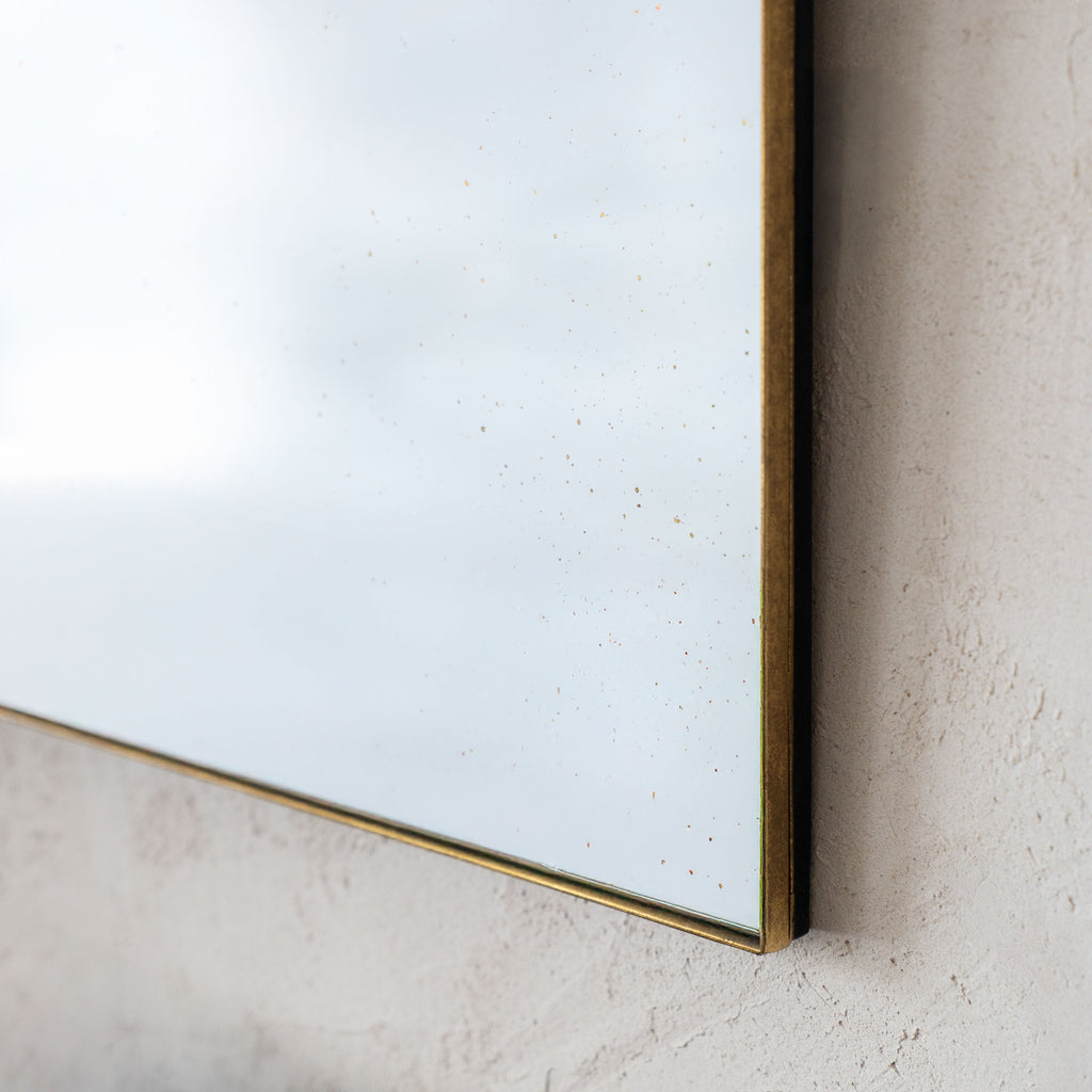 Aged Charm Vintage Rustic Arch Wall Mirror 120x70cm  - GET24504SA