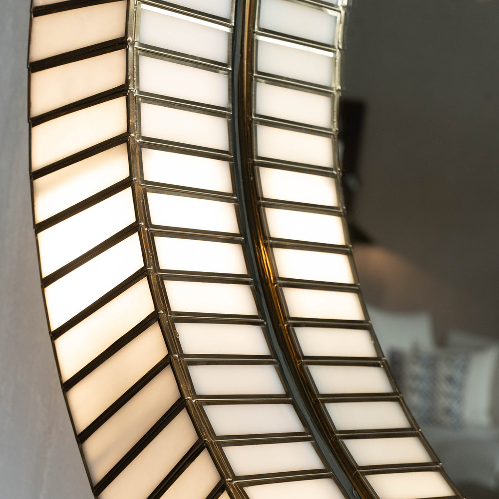 Viola Round Wall Lamp Mirror