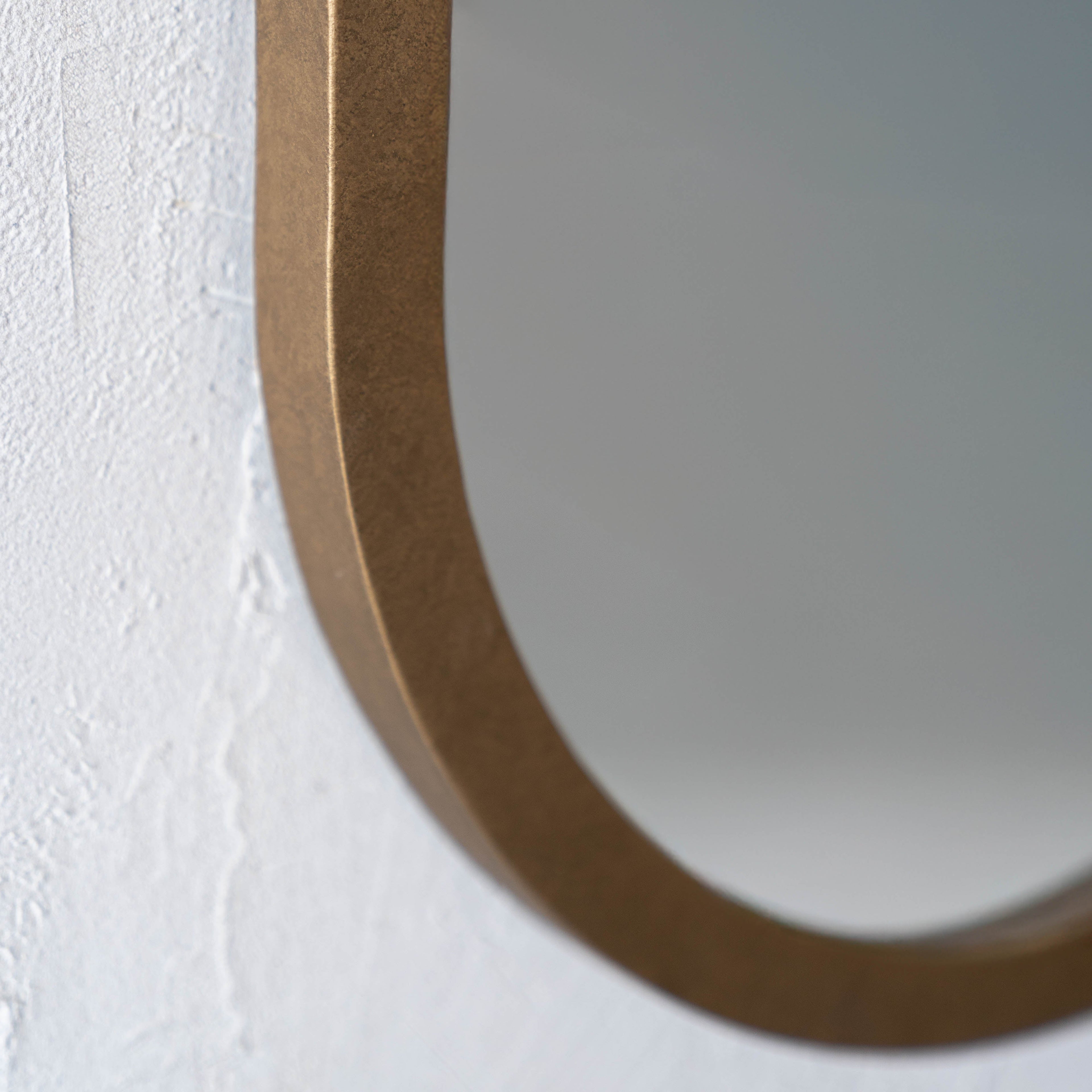 Willow Glow Brass Frame Vintage Curve Arch Wall Mirror